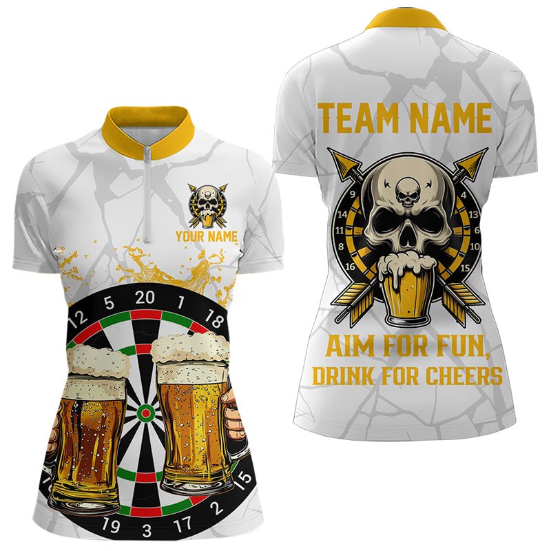 Lustiges Dart - und Bier - T-Shirt für Spaß und gute Laune | Personalisierte Dart - Poloshirt T3398 - Outfitsuche