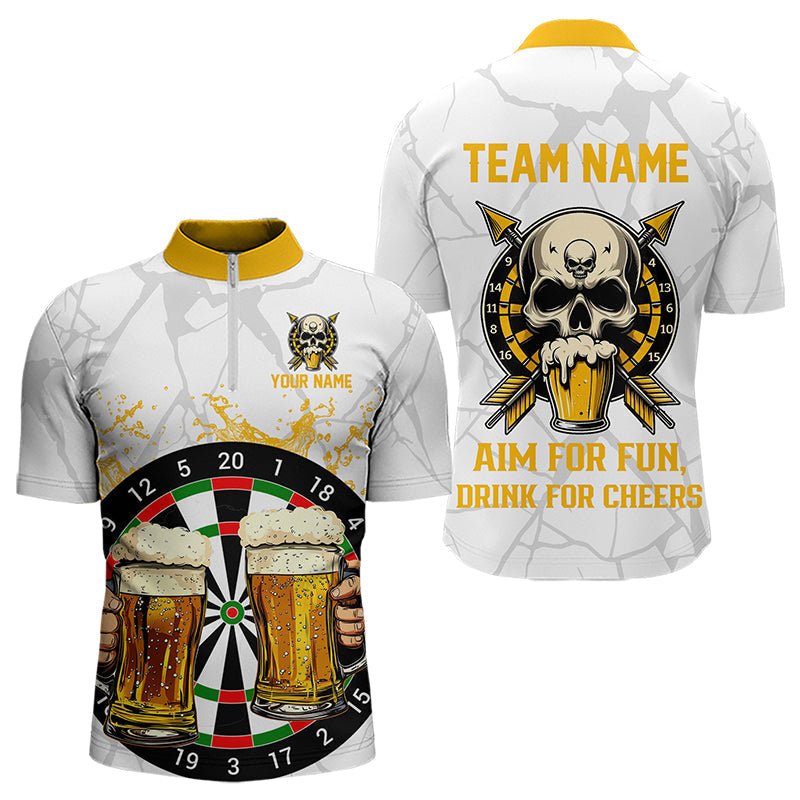 Lustiges Dart - und Bier - T-Shirt für Spaß und gute Laune | Personalisierte Dart - Poloshirt T3398 - Outfitsuche