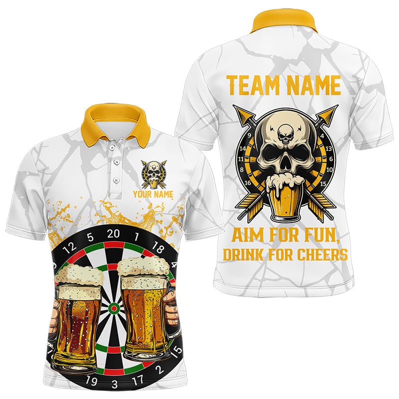 Lustiges Dart - und Bier - T-Shirt für Spaß und gute Laune | Personalisierte Dart - Poloshirt T3398 - Outfitsuche