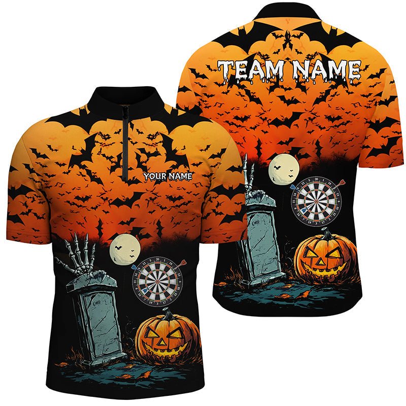 Lustiges Gruseliges Halloween Dartshirt für Herren - Spuknacht Custom T2666 - Outfitsuche