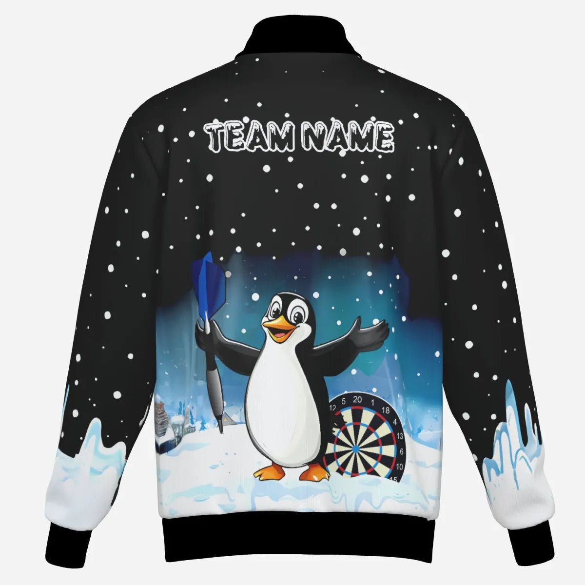 Lustiges Snow Winter Personalisierte Dart Jacke - Individuelles Weihnachtsgeschenk T2685 - Outfitsuche