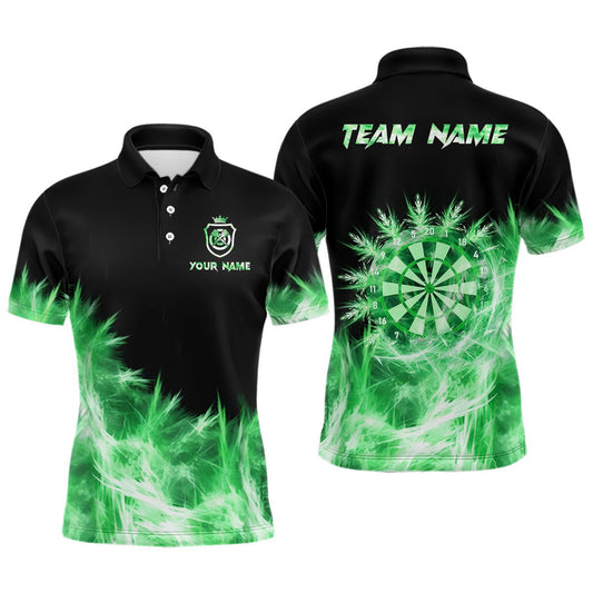 Männer Icy Green Darts Polo & Quarter Zip Shirt - Individuelles Team Dart Trikot T2578 - Outfitsuche