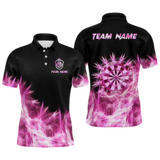 Männer Icy Pink Darts Polo & Quarter Zip Shirt - Individuelles Team Dart Trikot T2579 - Outfitsuche