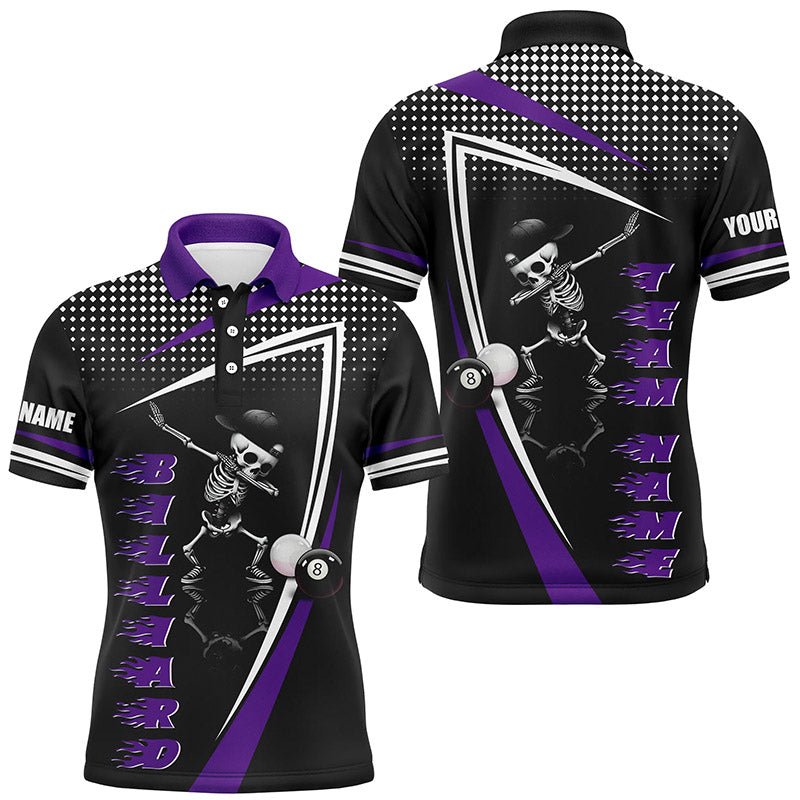 Männer Purple Lustiger Skelett Billard - Jersey T1870 - Outfitsuche