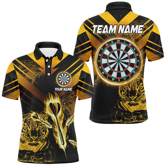 Maßgeschneiderte Gelbe Pfeil - Feuer - Tiger - Dartshirt T2687 - Outfitsuche