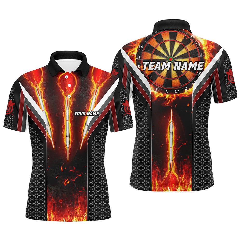 Maßgeschneiderte Herren Darts Feuer Polo - & Zip - Shirts T1540 - Outfitsuche