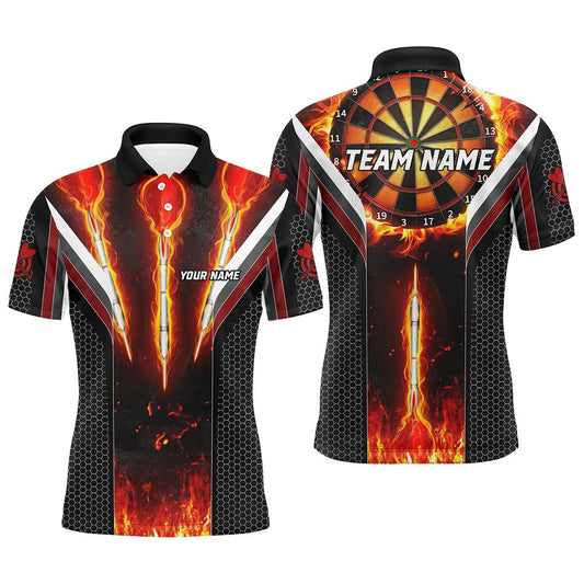 Maßgeschneiderte Herren Darts Feuer Polo - & Zip - Shirts T1540 - Outfitsuche