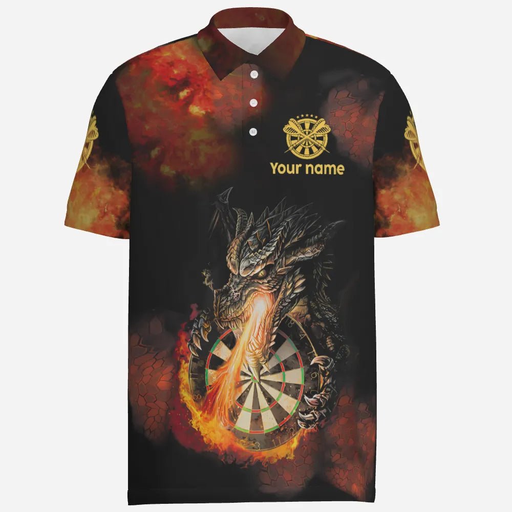 Maßgeschneiderte Polo Dart Shirts für Herren mit Drachenfeuer-Darts Trikot B0299 - Outfitsuche