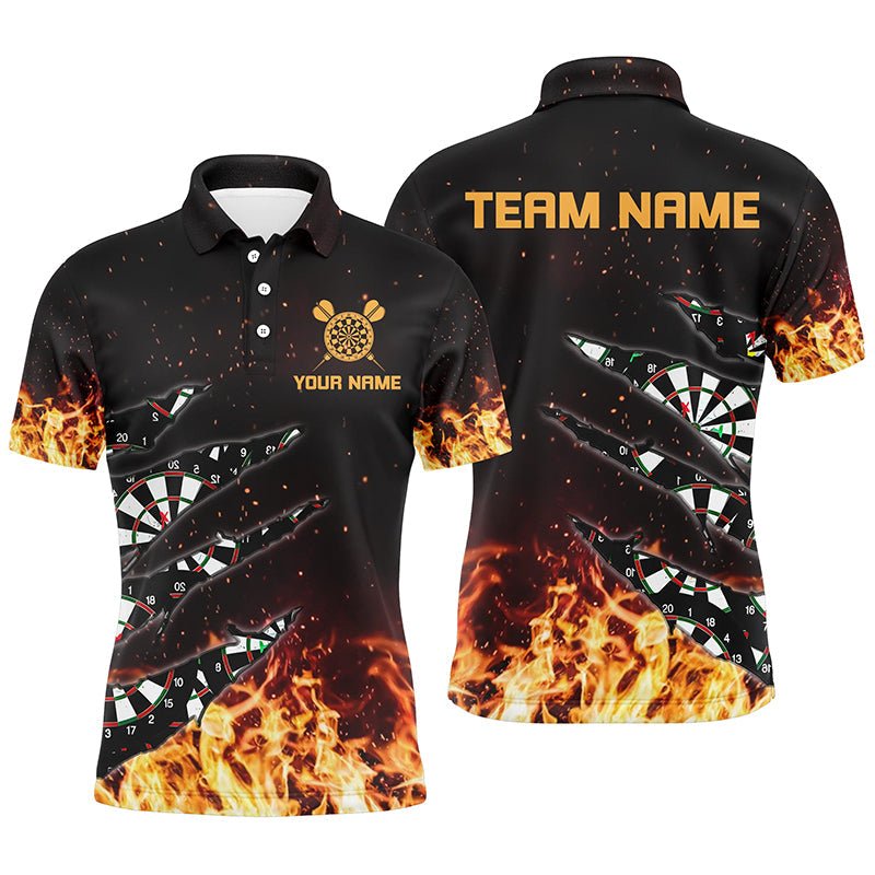 Maßgeschneidertes Feuerflammen Herren Darts Polo Shirt T1271 - Outfitsuche