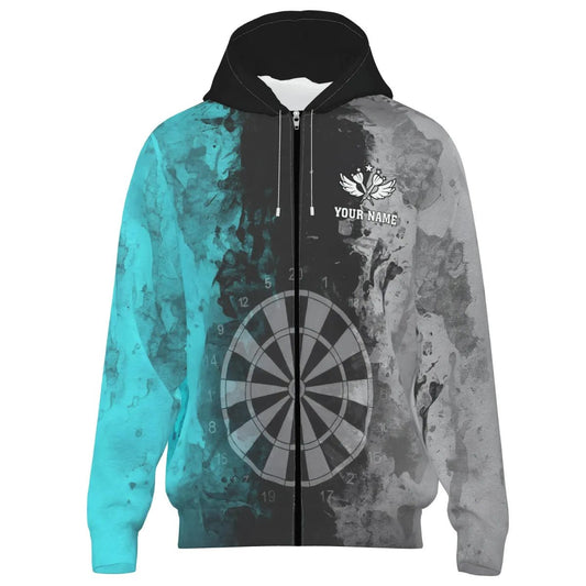 Maßgeschneidertes Herren and Damen Grunge Dartboard Darts Kapuzenjacke TW1557 - Outfitsuche