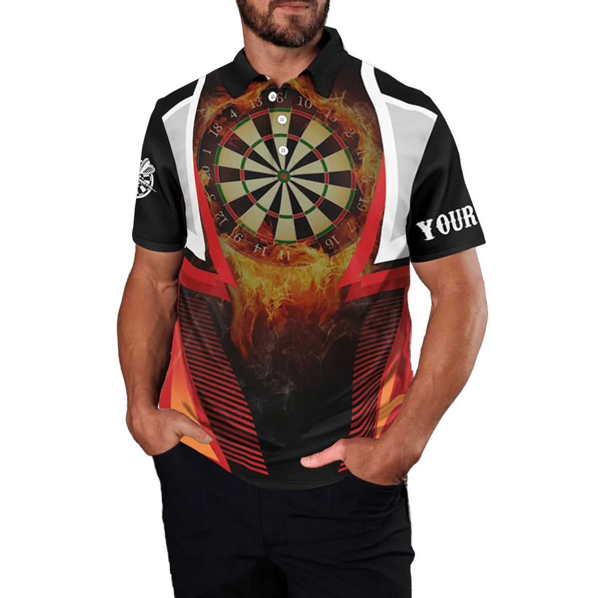 Orange Sport Herren Darts Polo Shirt L1397 - Outfitsuche