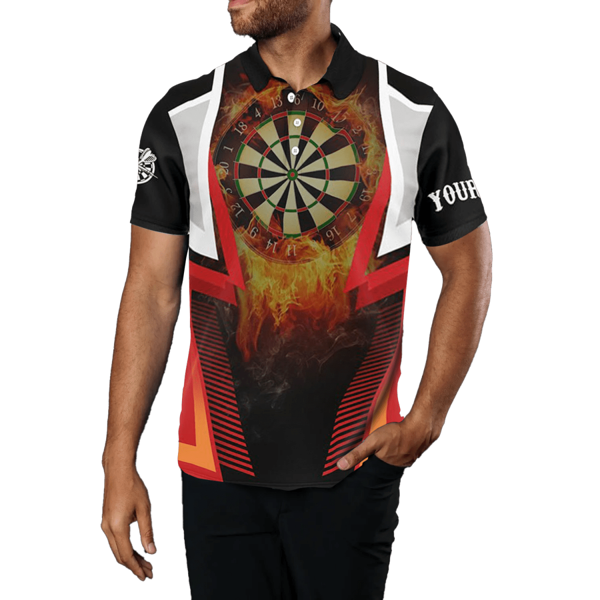 Orange Sport Herren Darts Polo Shirt L1397 - Outfitsuche