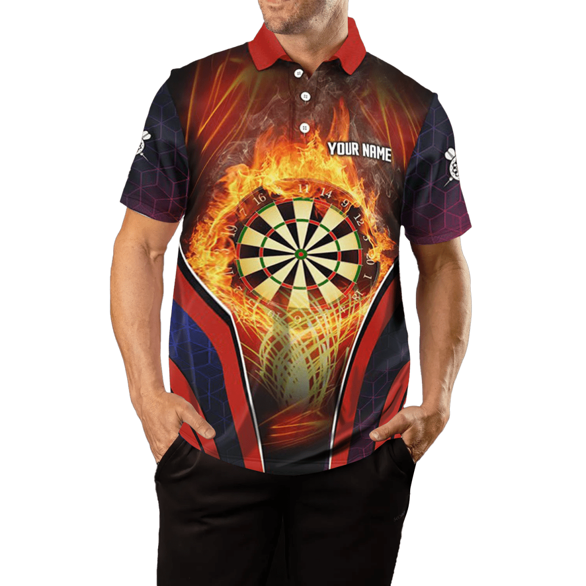 Orange Sport Herren Darts Polo - Shirt L1445 - Outfitsuche