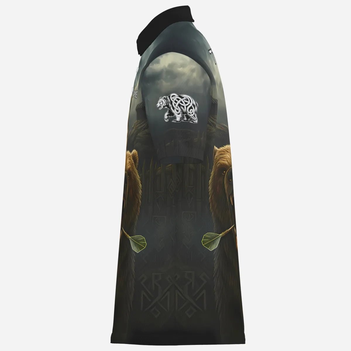 Personalisierbares Berserker - Trikot – Nordisches Dartshirt mit Bär & Wikinger - Runen – VK7923 - Outfitsuche