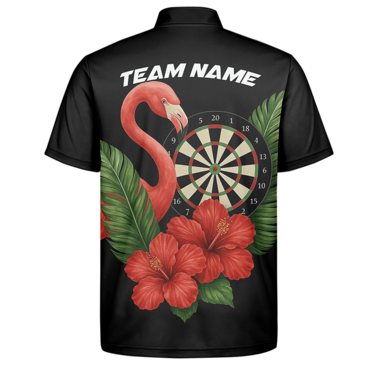 Personalisierbares Herren Dart Poloshirt Schwarz mit Blauem Flammen - Wolf Motiv E3749 - Outfitsuche