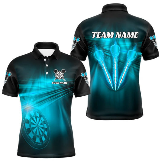 Personalisierte Blaue Darts Polo Shirt Dart Team Shirt Dart Jersey T3111 - Outfitsuche