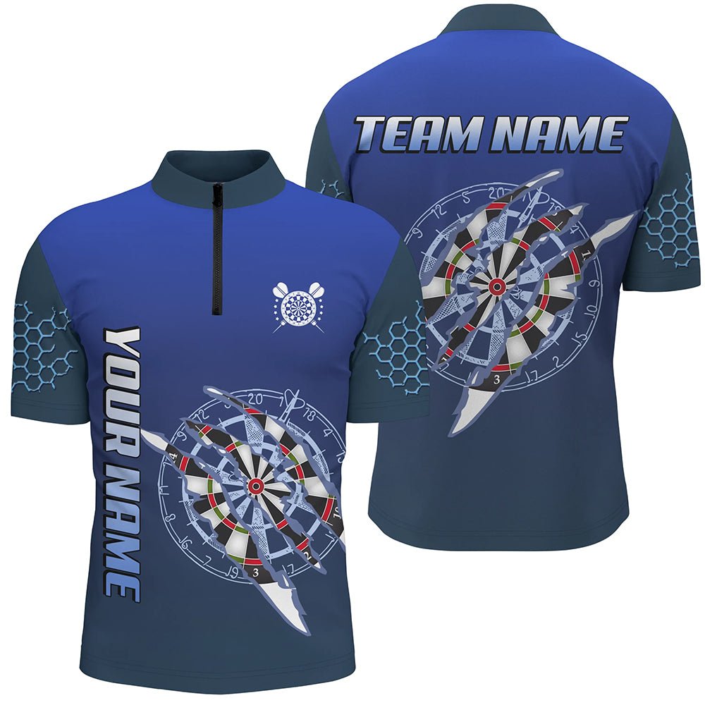 Personalisierte Blaue Darts Turnier Polo - Shirts für Dartteams T3301 - Outfitsuche