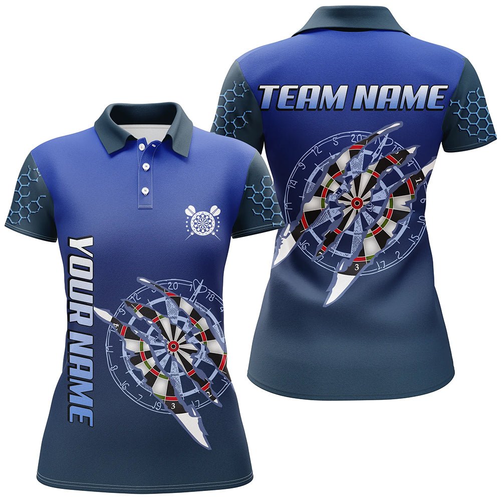 Personalisierte Blaue Darts Turnier Polo - Shirts für Dartteams T3301 - Outfitsuche