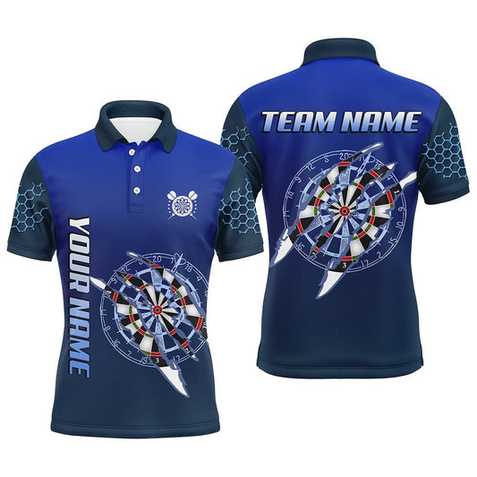 Personalisierte Blaue Darts Turnier Polo - Shirts für Dartteams T3301 - Outfitsuche