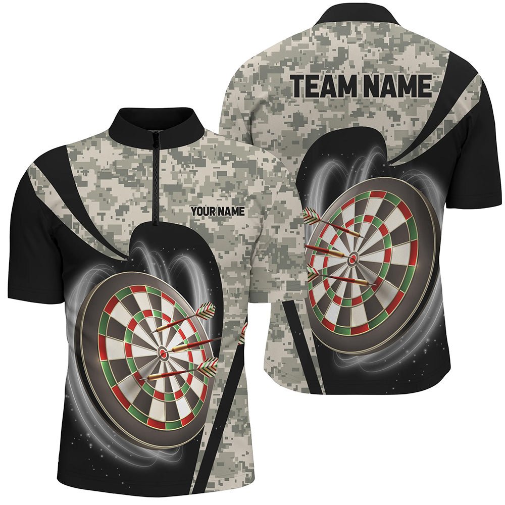 Personalisierte Camouflage Dart Shirts für Herren – Individuell bedruckte Dart Team Trikots, Tarnungs - Dart - Outfit T2929 - Outfitsuche