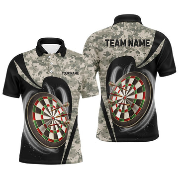 Personalisierte Camouflage Dart Shirts für Herren – Individuell bedruckte Dart Team Trikots, Tarnungs - Dart - Outfit T2929 - Outfitsuche