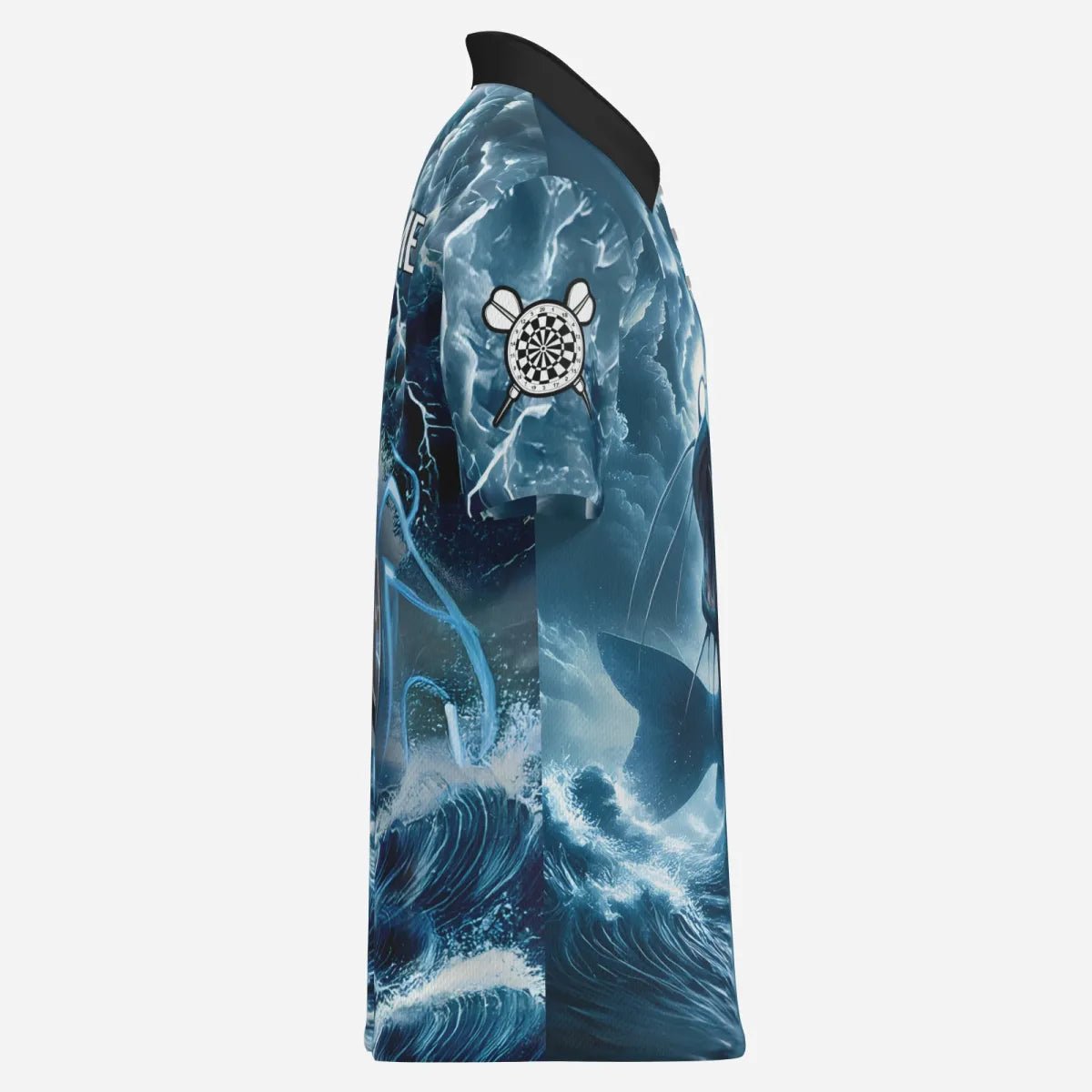 Personalisierte Catfish Blue Lightning Darts Polo Shirts für Dartspieler Wels TC3542 - Outfitsuche
