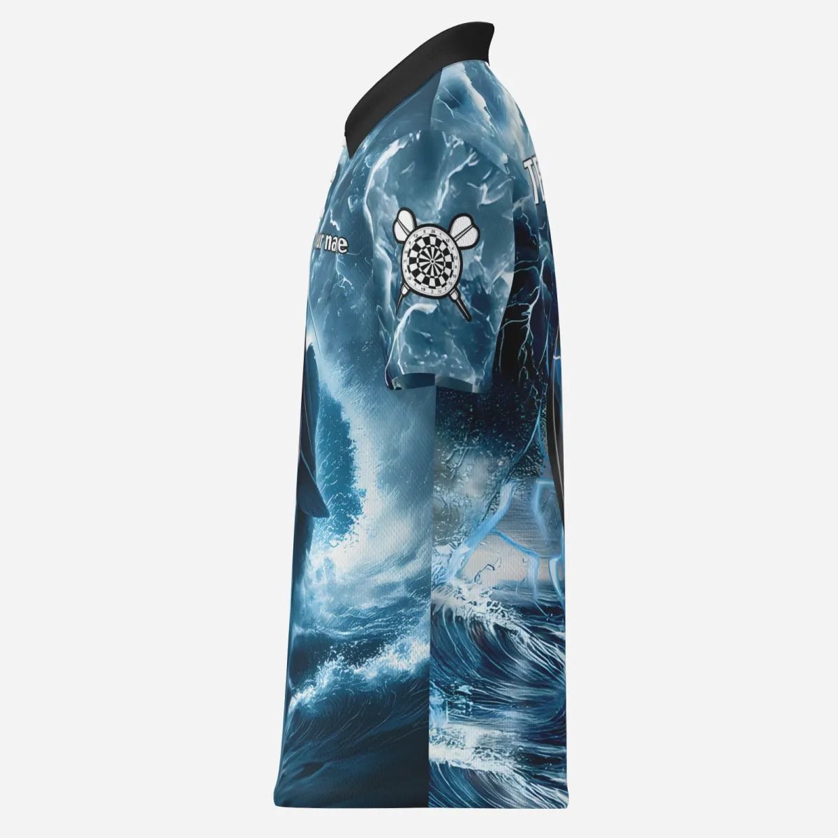 Personalisierte Catfish Blue Lightning Darts Polo Shirts für Dartspieler Wels TC3542 - Outfitsuche