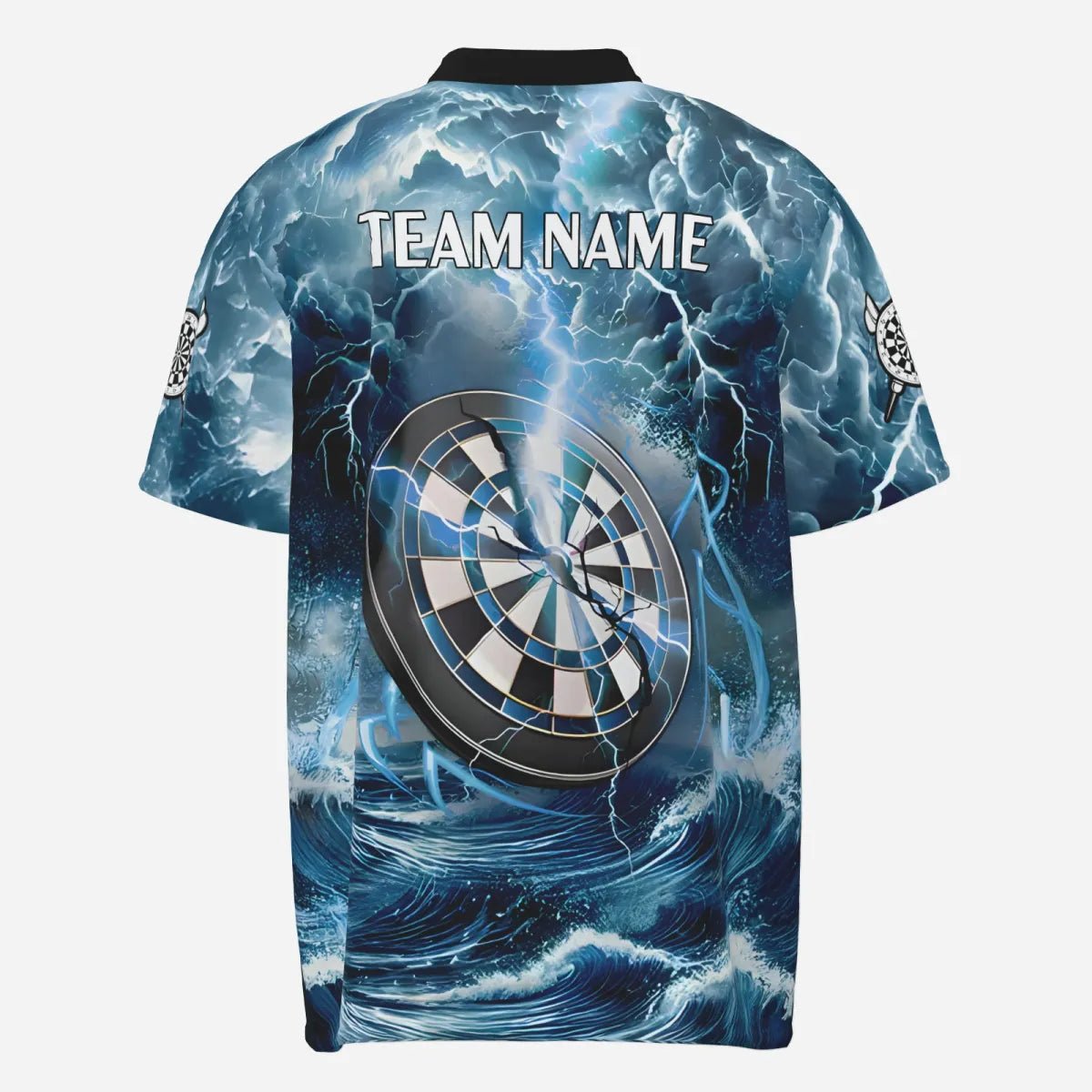Personalisierte Catfish Blue Lightning Darts Polo Shirts für Dartspieler Wels TC3542 - Outfitsuche
