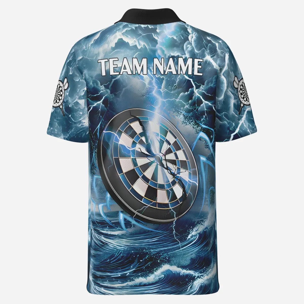 Personalisierte Catfish Blue Lightning Darts Polo Shirts für Dartspieler Wels TC3542 - Outfitsuche