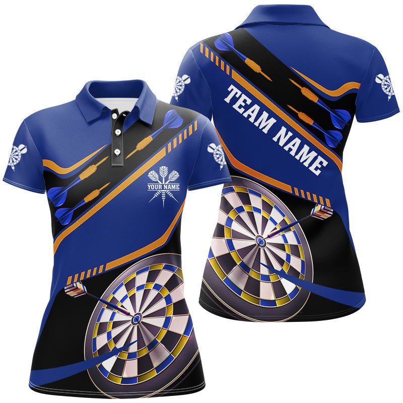 Personalisierte Damen Polo - Shirts und 1/4 - Zip - Shirts für Dartturniere mit 3D - Dartboard - Design – Teamtrikots nach Wunsch T2951 - Outfitsuche