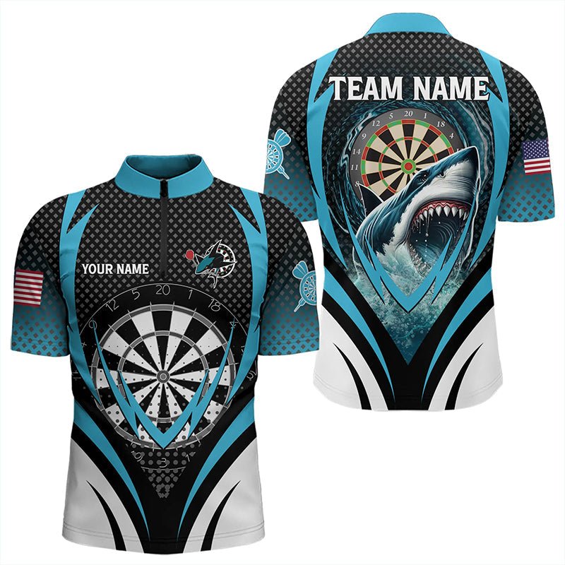 Personalisierte Dart - Polo - Shirts für Darts - Teams mit Haifisch - Motiv T3313 - Outfitsuche
