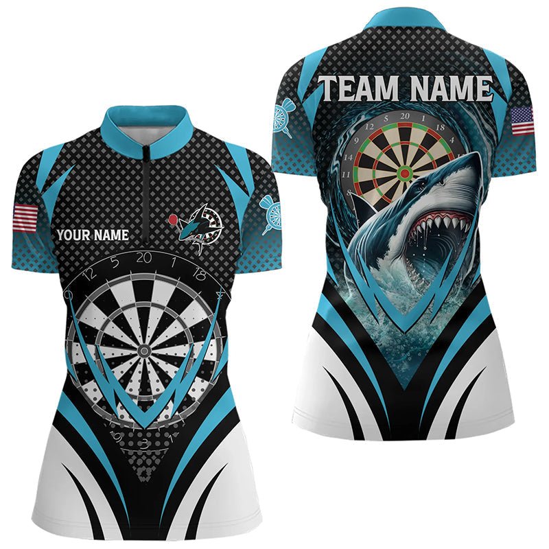 Personalisierte Dart - Polo - Shirts für Darts - Teams mit Haifisch - Motiv T3313 - Outfitsuche