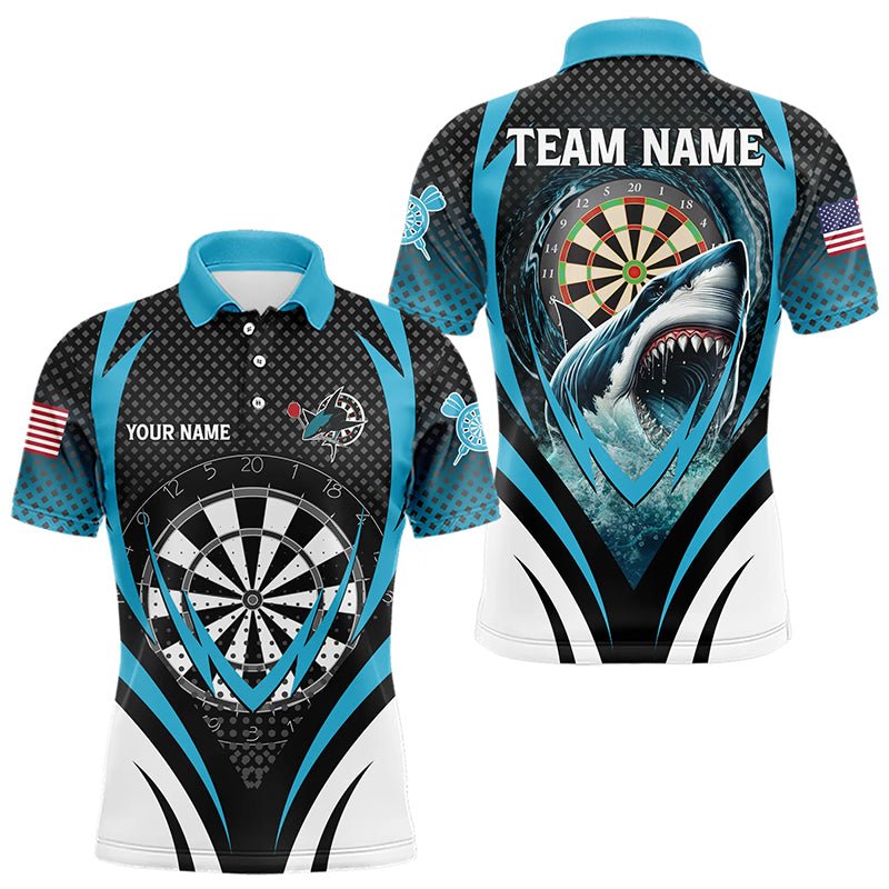 Personalisierte Dart - Polo - Shirts für Darts - Teams mit Haifisch - Motiv T3313 - Outfitsuche