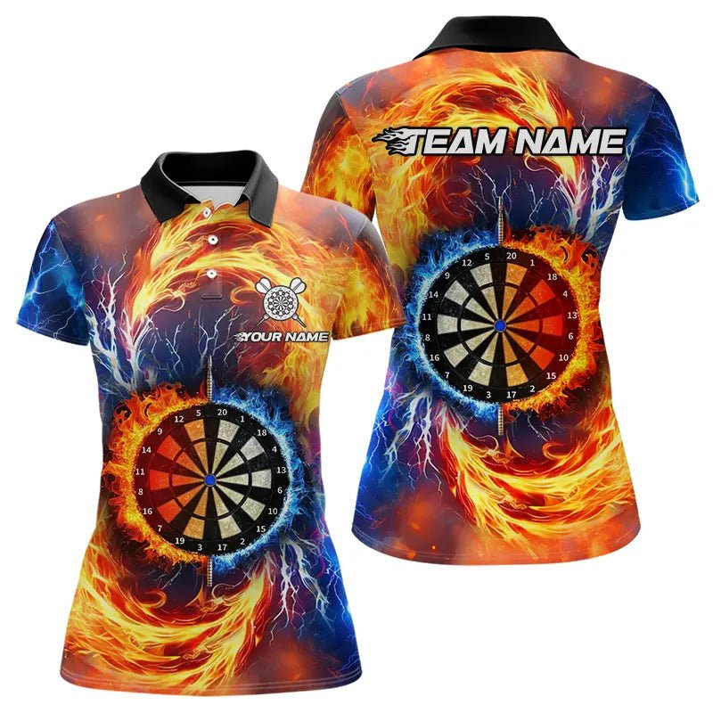 Personalisierte Dartboard Wasser Feuer Custom Thunder Lightning Dartshirts für Darts - Teams T3510 - Outfitsuche