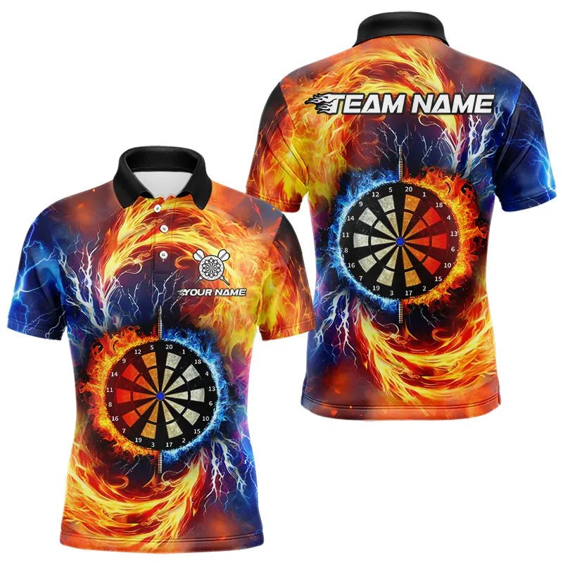 Personalisierte Dartboard Wasser Feuer Custom Thunder Lightning Dartshirts für Darts - Teams T3510 - Outfitsuche