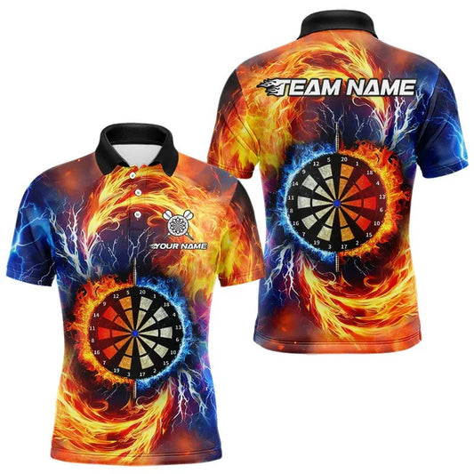 Personalisierte Dartboard Wasser Feuer Custom Thunder Lightning Dartshirts für Darts - Teams T3510 - Outfitsuche