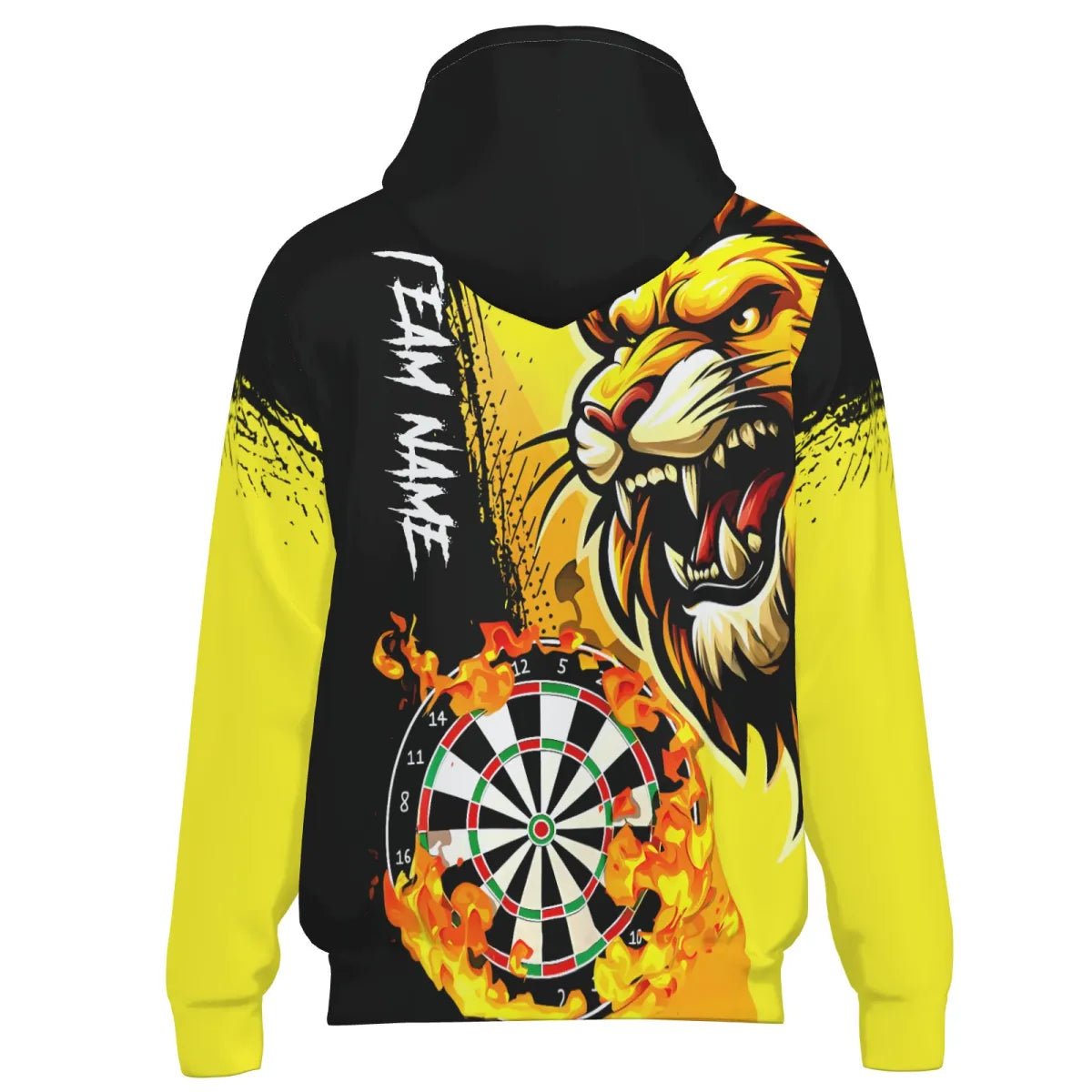 Personalisierte Darts Jacke - Brüllender Löwe Design - Mit Wunschname T2694 - Outfitsuche