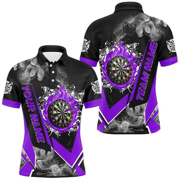 Personalisierte Dartshirts mit Flammen - Design für Kinder | Lila Dart - Team - Trikots T2900 - Outfitsuche