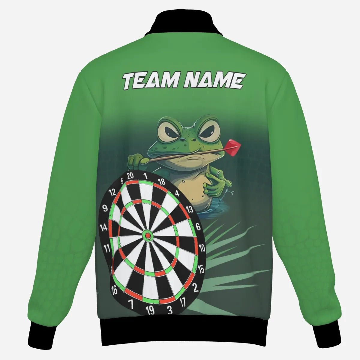 Personalisierte Grüne Lustige Frosch Herren Darts Kapuzenjacke - Individuelle Darts Team Jacke, Darts Geschenke T3558 - Outfitsuche