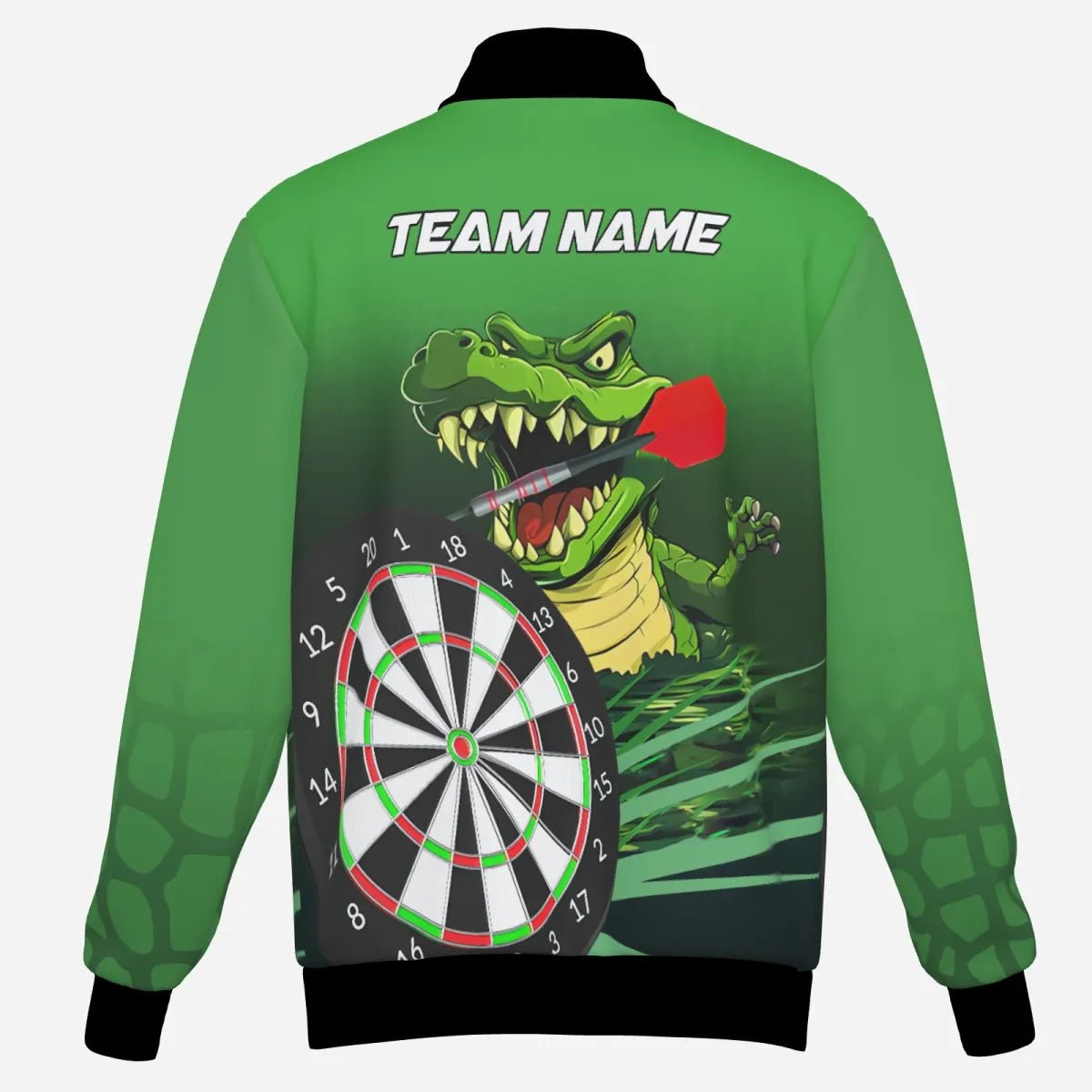 Personalisierte Grüne Lustige Krokodil - Dart Kapuzenjacke, Team Jacke für Herren T2608 - Outfitsuche
