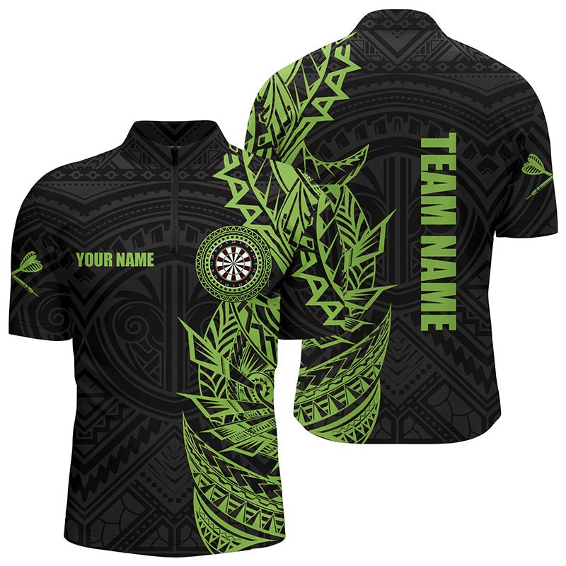 Personalisierte grüne Tribal Darts Polo Shirts für Dartspieler T3265 - Outfitsuche
