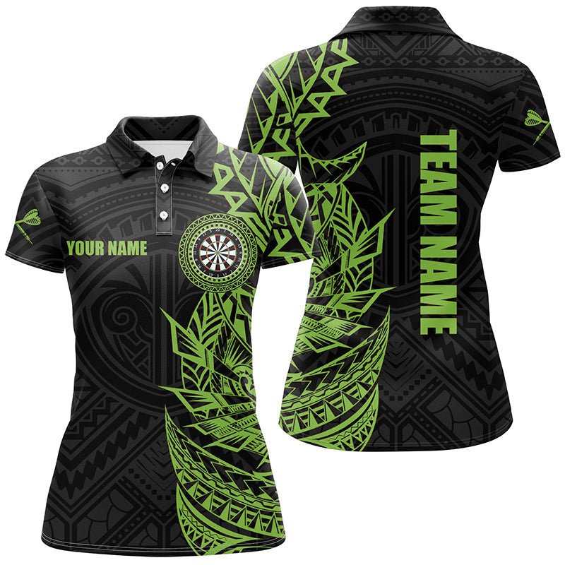 Personalisierte grüne Tribal Darts Polo Shirts für Dartspieler T3265 - Outfitsuche