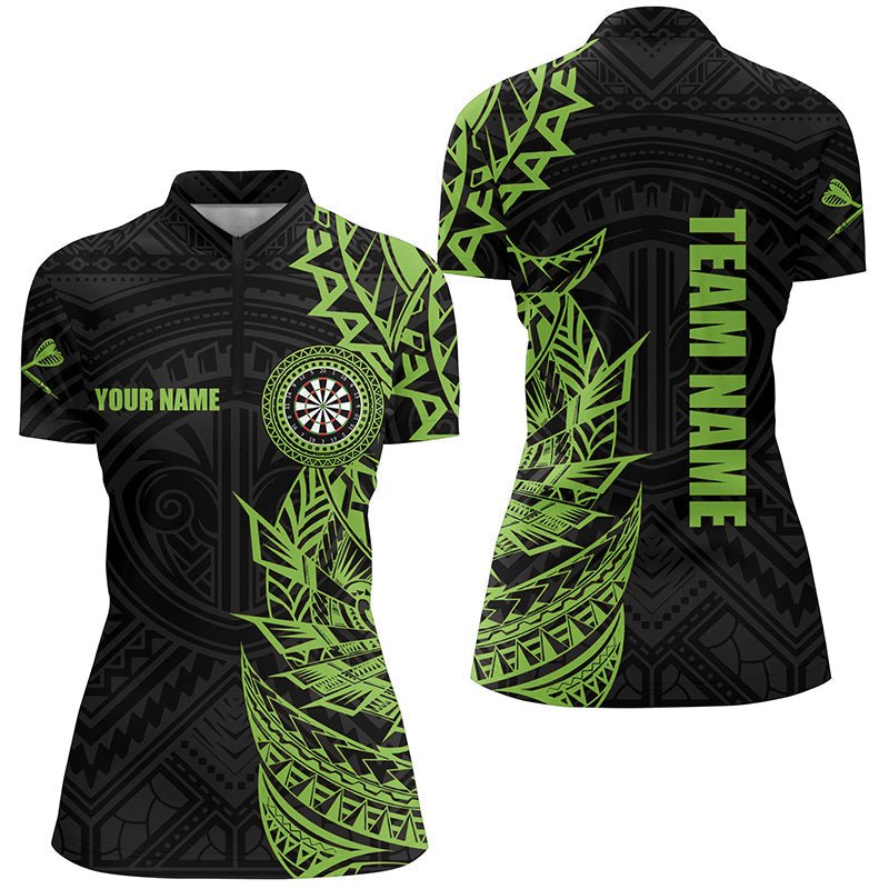 Personalisierte grüne Tribal Darts Polo Shirts für Dartspieler T3265 - Outfitsuche