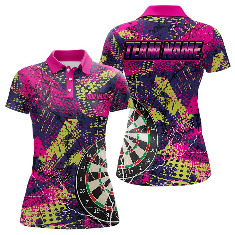 Personalisierte Grunge Bunte Blitz Dart Poloshirts Lustiges Dart - Outfit T3543 - Outfitsuche