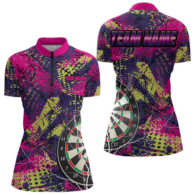 Personalisierte Grunge Bunte Blitz Dart Poloshirts Lustiges Dart - Outfit T3543 - Outfitsuche