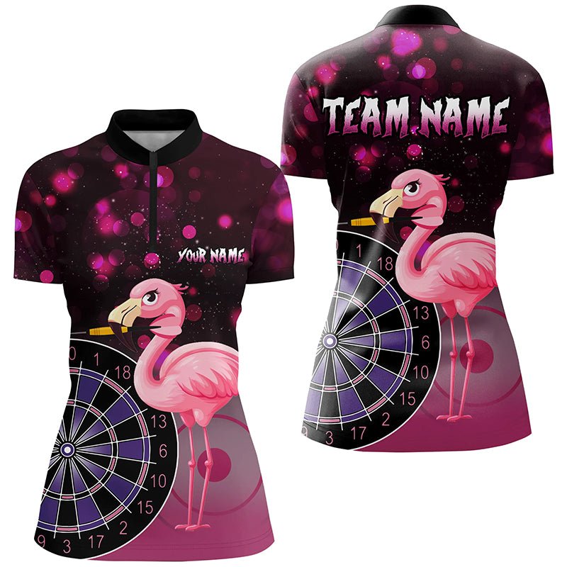 Personalisierte Pink Flamingo Darts T-Shirt für Damen T2209 - Outfitsuche