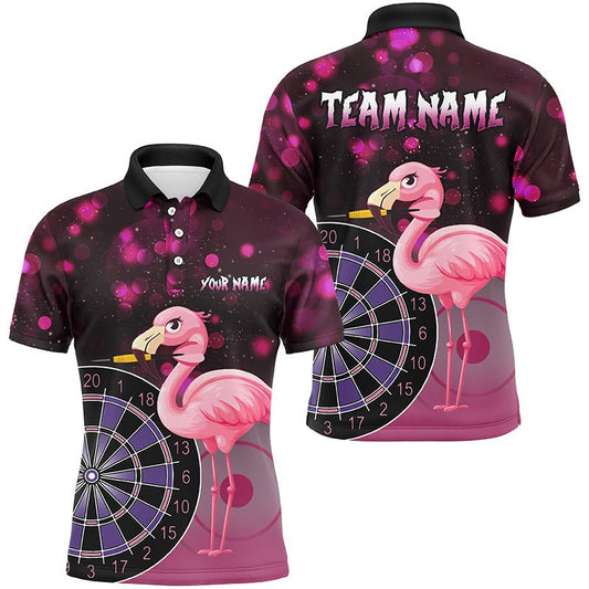 Personalisierte Pink Flamingo Darts T-Shirt für Herren T2209 - Outfitsuche