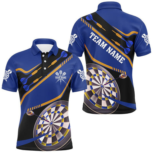 Personalisierte Polo - Shirts und 1/4 - Zip - Shirts für Männer – Darts - Turnier - Teams mit individuellem 3D - Dartsboard - Design T2951 - Outfitsuche