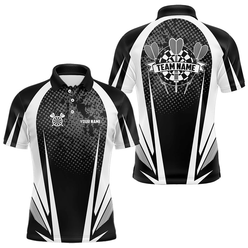 Personalisierte Schwarz - Weiß Darts Poloshirts - Individuelle Darts Team Trikots N9489 - Outfitsuche