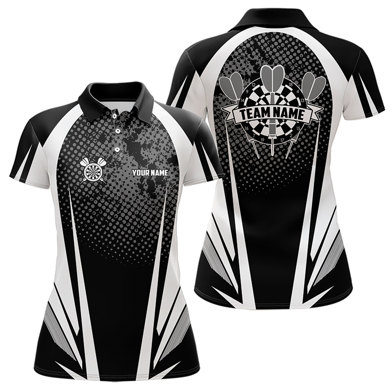 Personalisierte Schwarz - Weiß Darts Poloshirts - Individuelle Darts Team Trikots N9489 - Outfitsuche